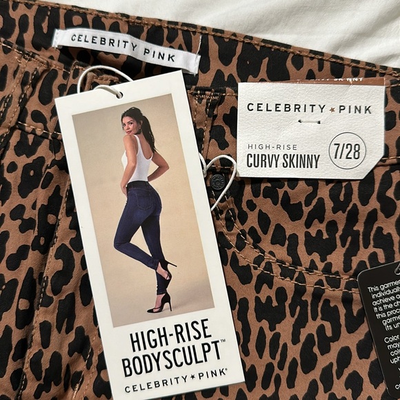 Celebrity pink leopard jeans - Picture 4 of 8